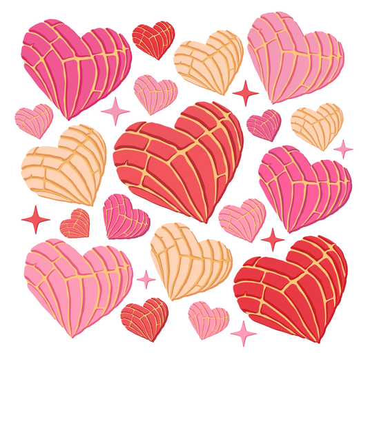 Hearts DTF Transfer