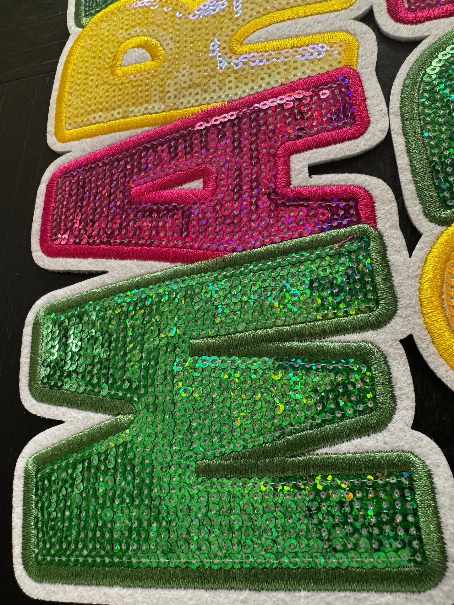 Mardi Gras Sequins Patch