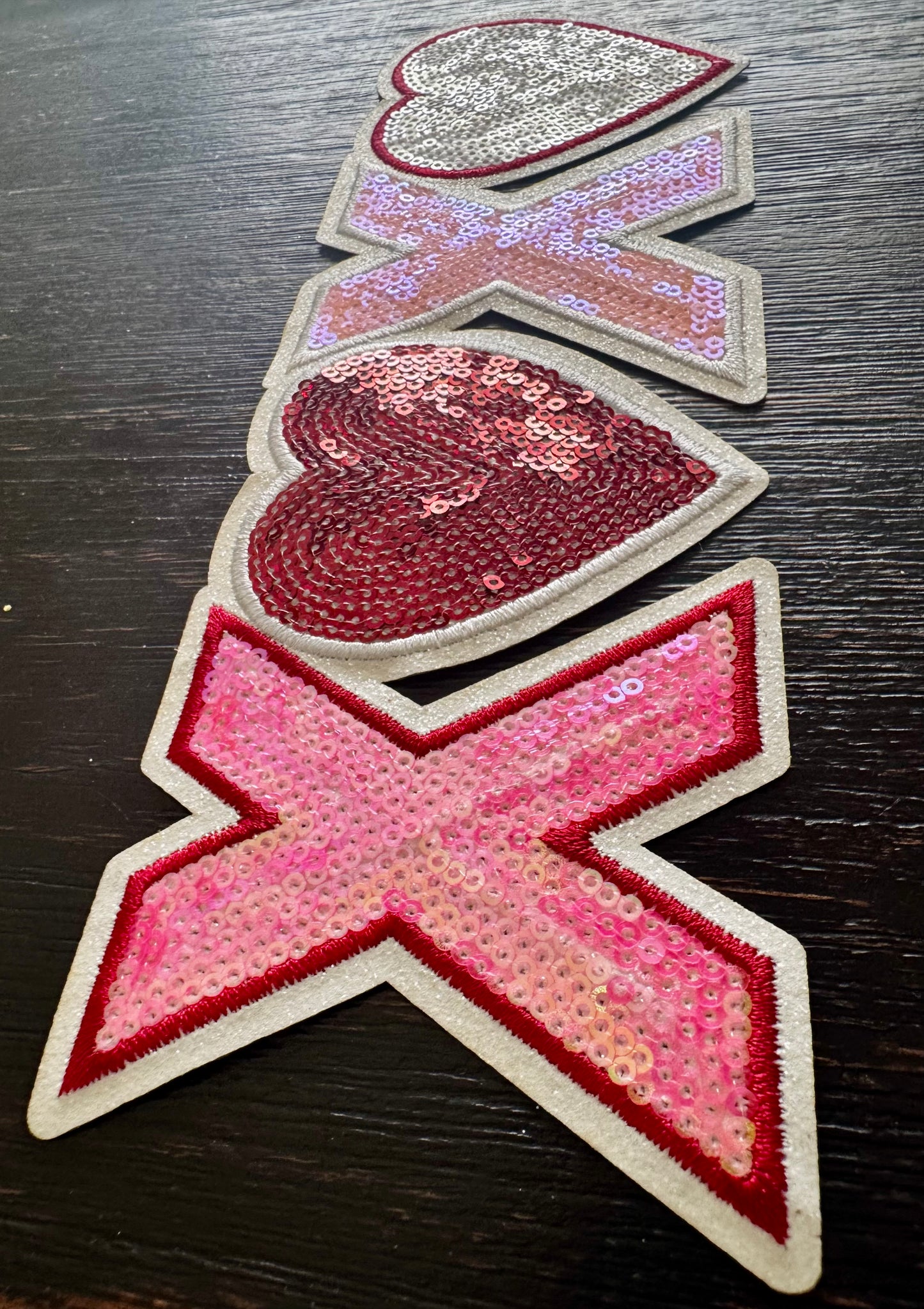 Pink XOXO Chenille Patch