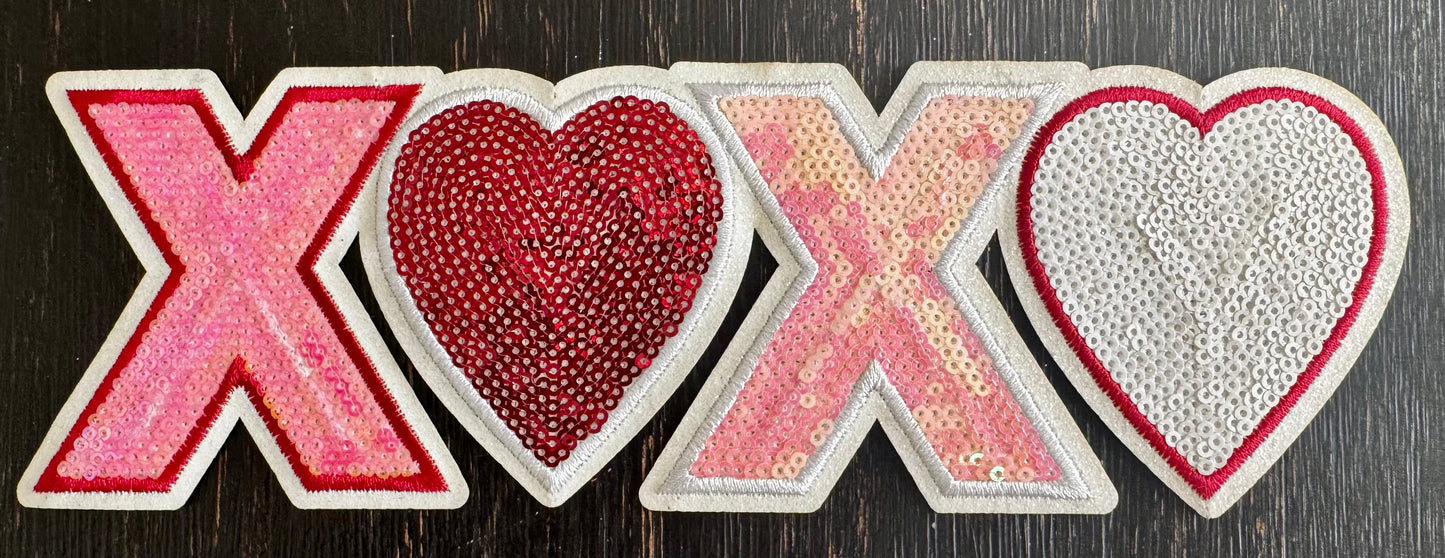 Pink XOXO Chenille Patch