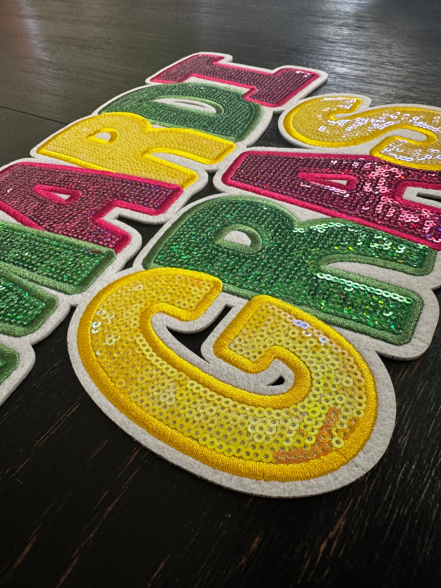 Mardi Gras Sequins Patch