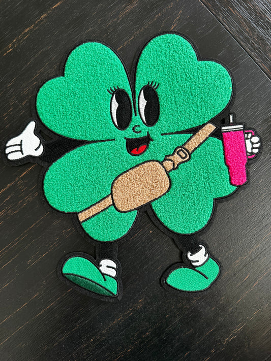 Bougie Shamrock Chenille Patch