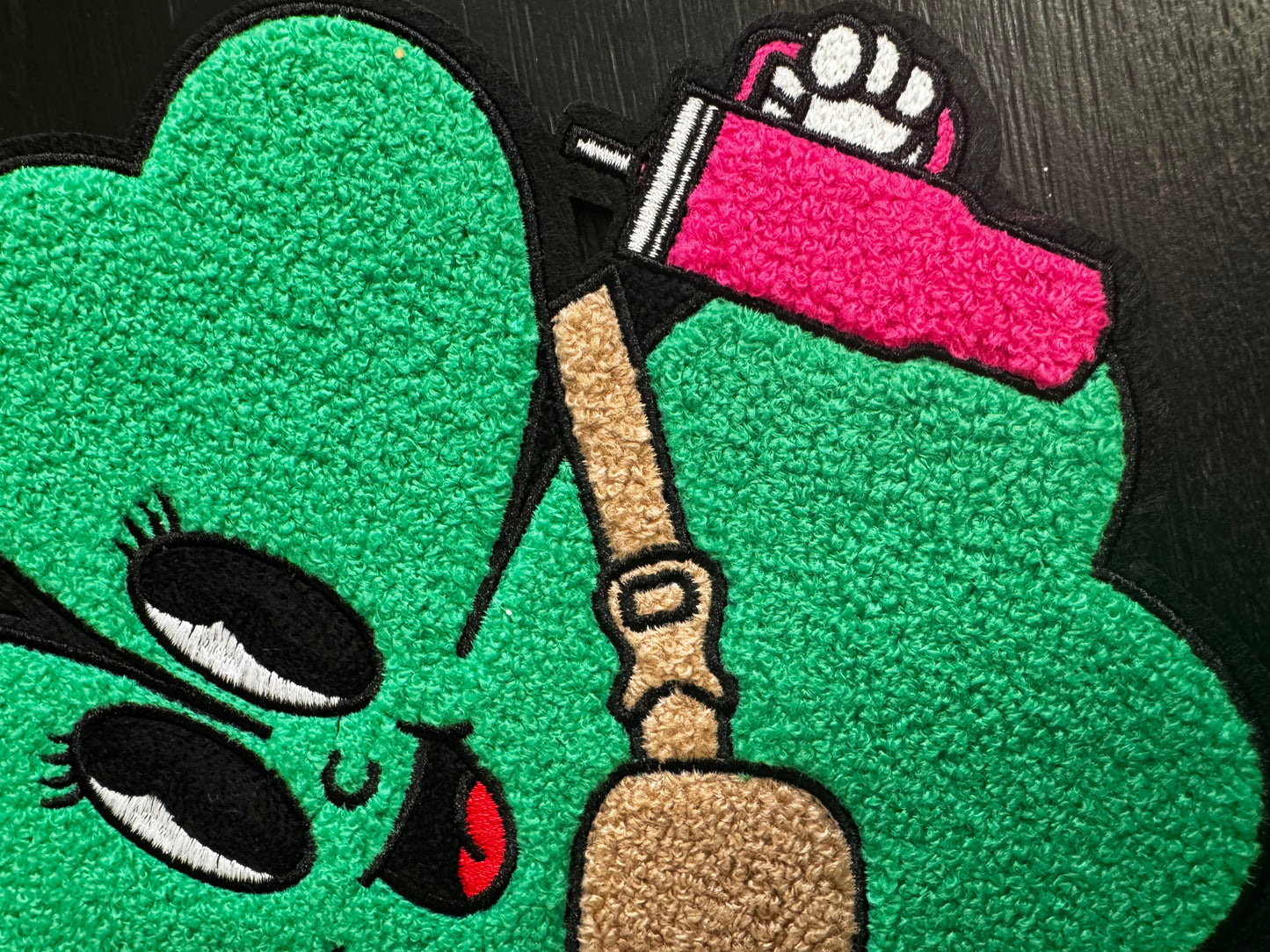 Bougie Shamrock Chenille Patch