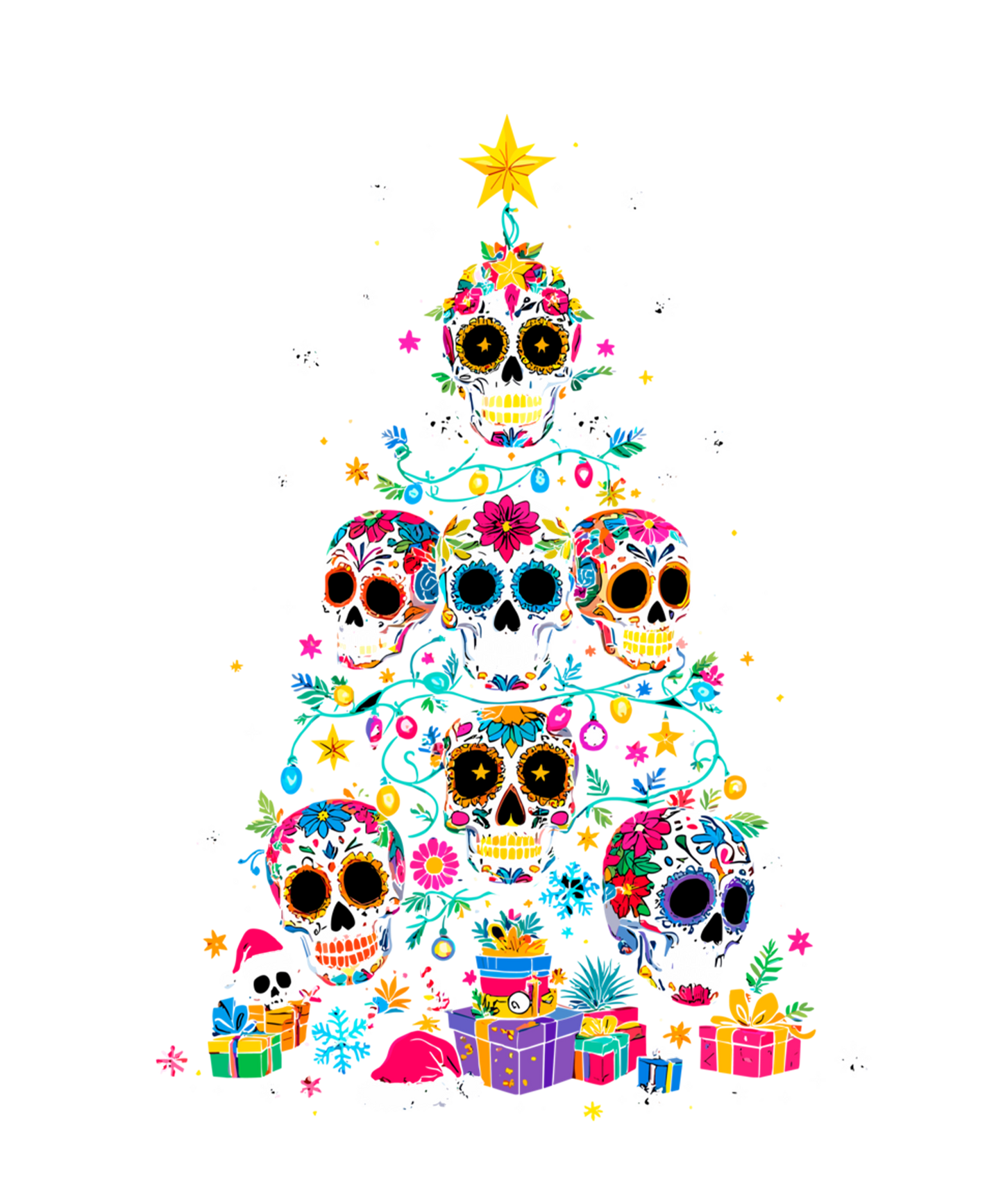 Hispanic Christmas DTF Print Transfer GANG SHEET - High-Quality, Vibrant Designs for Apparel