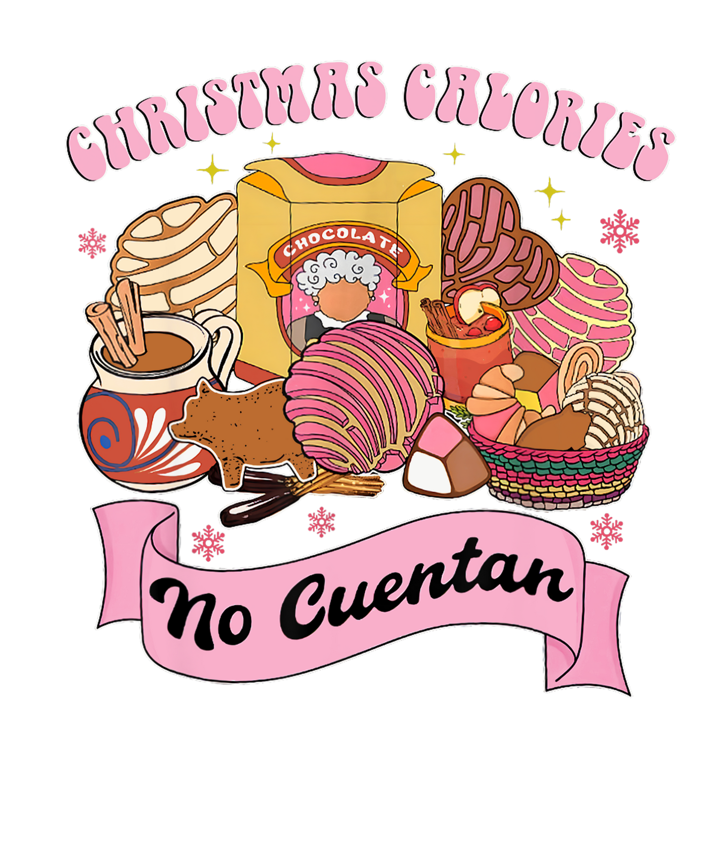 Hispanic Christmas DTF Print Transfer GANG SHEET - High-Quality, Vibrant Designs for Apparel