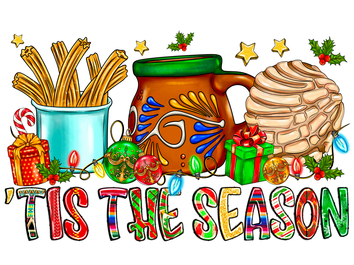 Hispanic Christmas DTF Print Transfer GANG SHEET - High-Quality, Vibrant Designs for Apparel